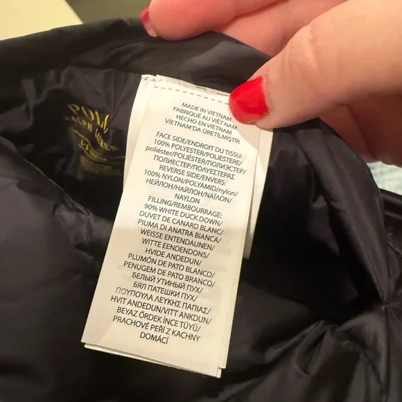 Polo Ralph Lauren- Reversible Blackwatch Plaid Puffer Jacket, Black, Size L, EUC - Picture 15 of 15